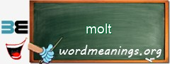 WordMeaning blackboard for molt